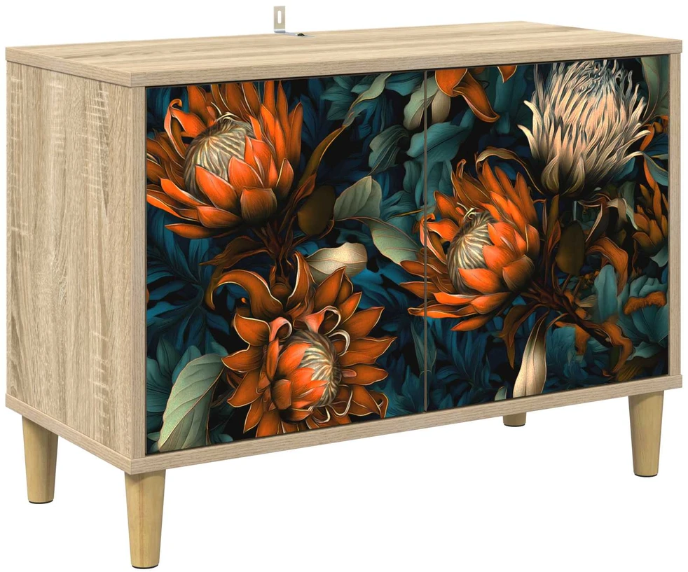 TV staliukas Televizoriaus spintelė LOCHEM 69 x 33 x 50 cm Sonoma ąžuolo
