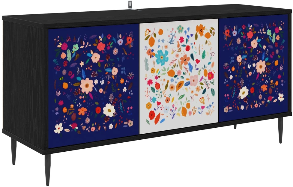 TV staliukas Televizoriaus spintelė MAINZ 102 x 33 x 51 cm Juodojo ąžuolo