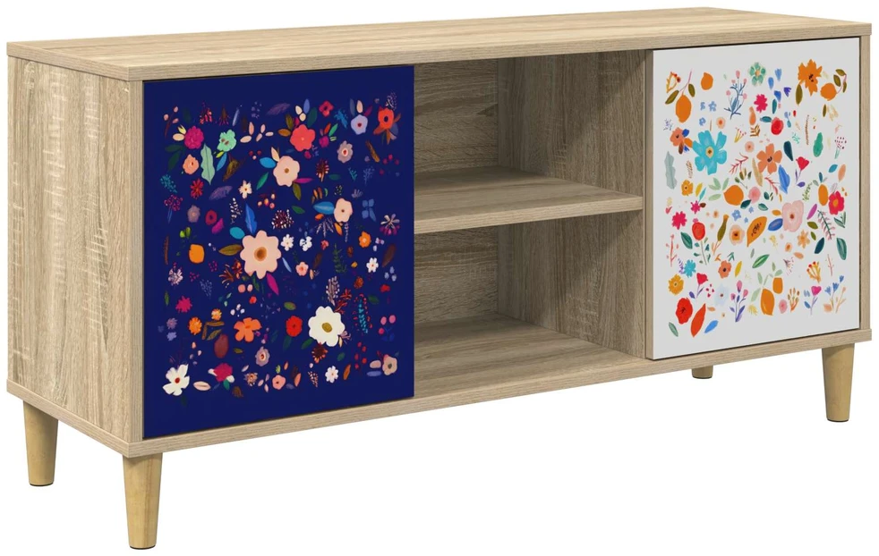 TV staliukas Televizoriaus spintelė MAINZ 102 x 33 x 50 cm Sonoma ąžuolo