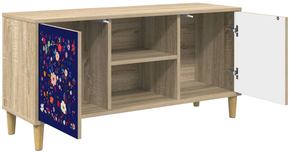 TV staliukas Televizoriaus spintelė MAINZ 102 x 33 x 50 cm Sonoma ąžuolo
