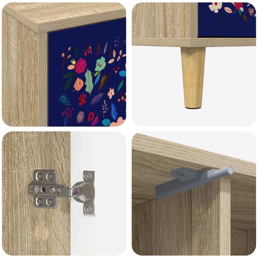 TV staliukas Televizoriaus spintelė MAINZ 102 x 33 x 50 cm Sonoma ąžuolo