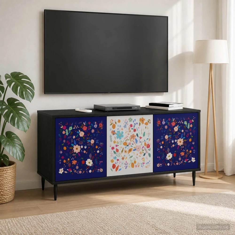 TV staliukas Televizoriaus spintelė MAINZ 102 x 33 x 51 cm Juodojo ąžuolo