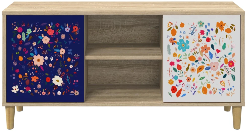 TV staliukas Televizoriaus spintelė MAINZ 102 x 33 x 50 cm Sonoma ąžuolo