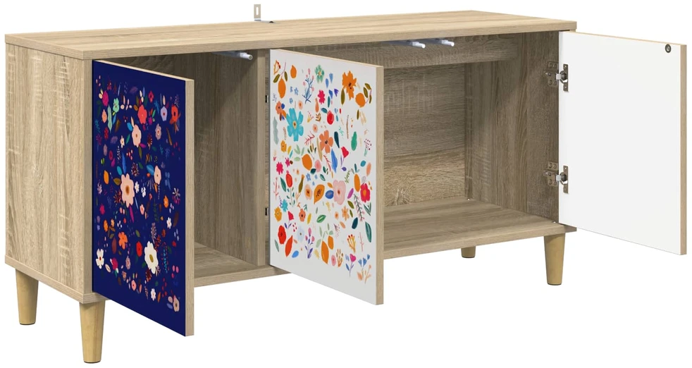 TV staliukas Televizoriaus spintelė MAINZ 102 x 33 x 50 cm Sonoma ąžuolo