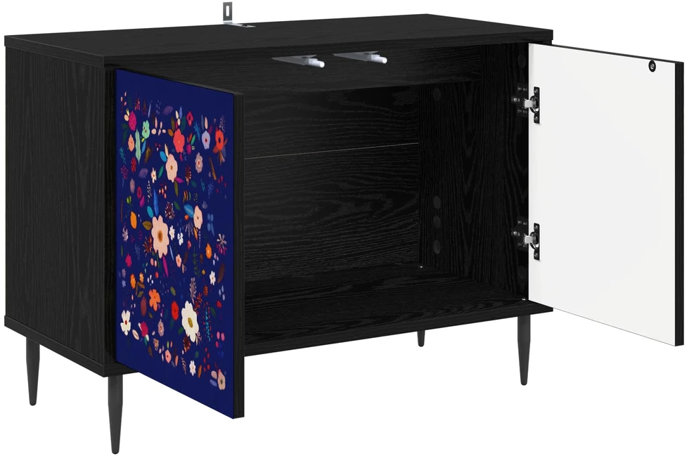 TV staliukas Televizoriaus spintelė MAINZ 69 x 33 x 50,5 cm Juodojo ąžuolo