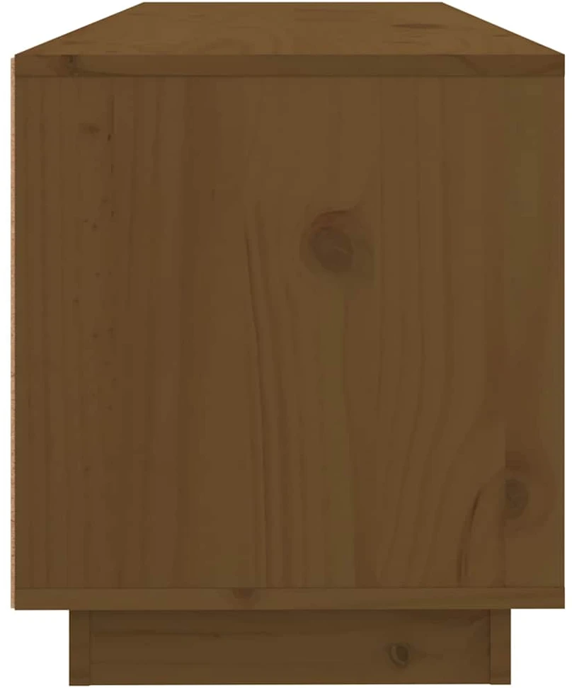 TV staliukas Televizoriaus spintelė, medaus ruda, 100x34x40cm, pušis