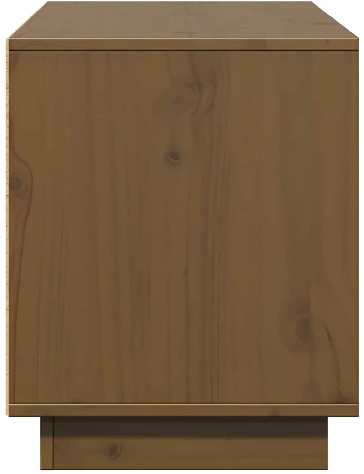 TV staliukas Televizoriaus spintelė, medaus ruda, 110,5x35x44cm, pušis