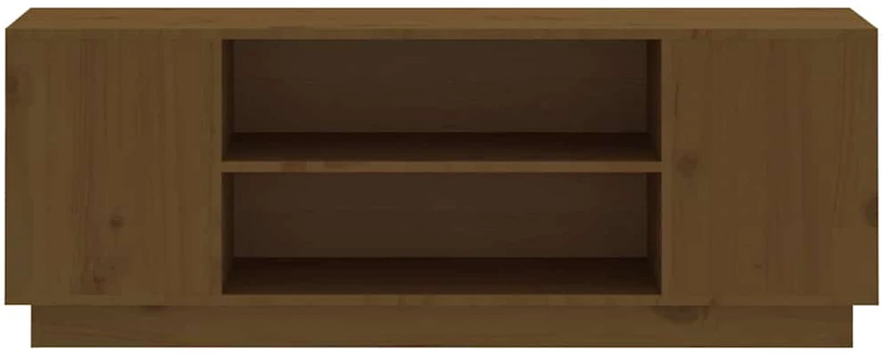 TV staliukas Televizoriaus spintelė, medaus ruda, 110x35x40,5cm, pušis