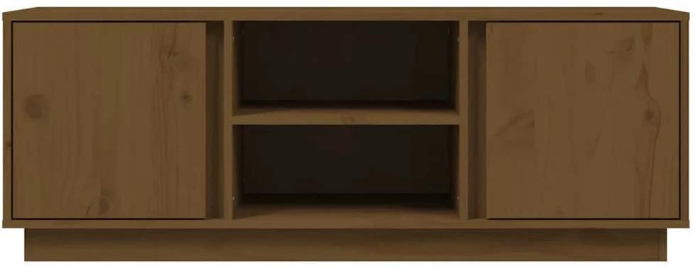 TV staliukas Televizoriaus spintelė, medaus ruda, 110x35x40,5cm, pušis