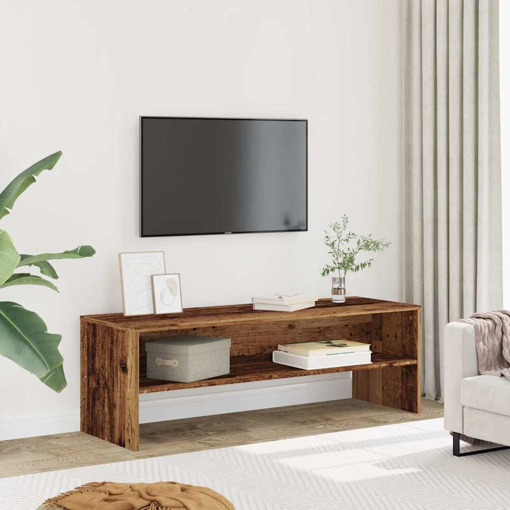 TV staliukas Televizoriaus spintelė, medienos, 120x40x40cm, med. drož. plok.