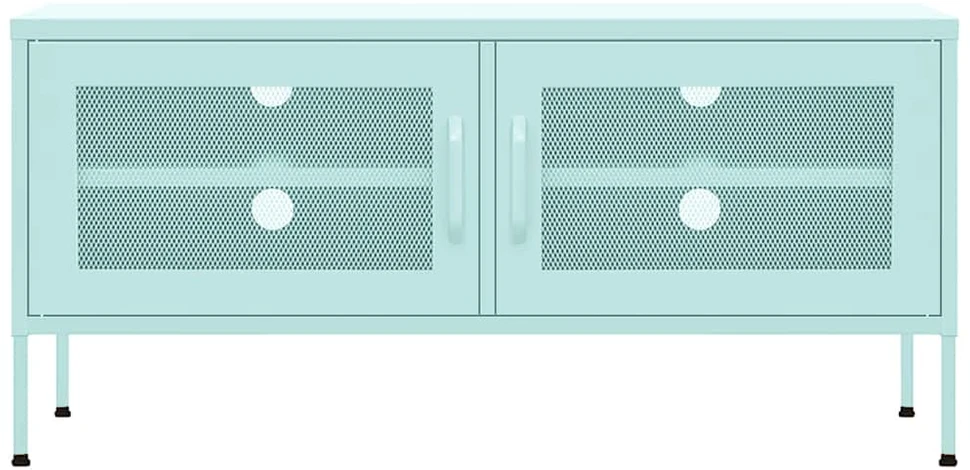 TV staliukas Televizoriaus spintelė, mėtinės spalvos, 105x35x50cm, plienas