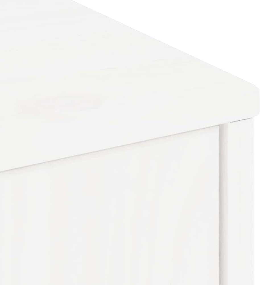 TV staliukas Televizoriaus spintelė, ODDA, balta, 79x24x40cm, pušies masyvas