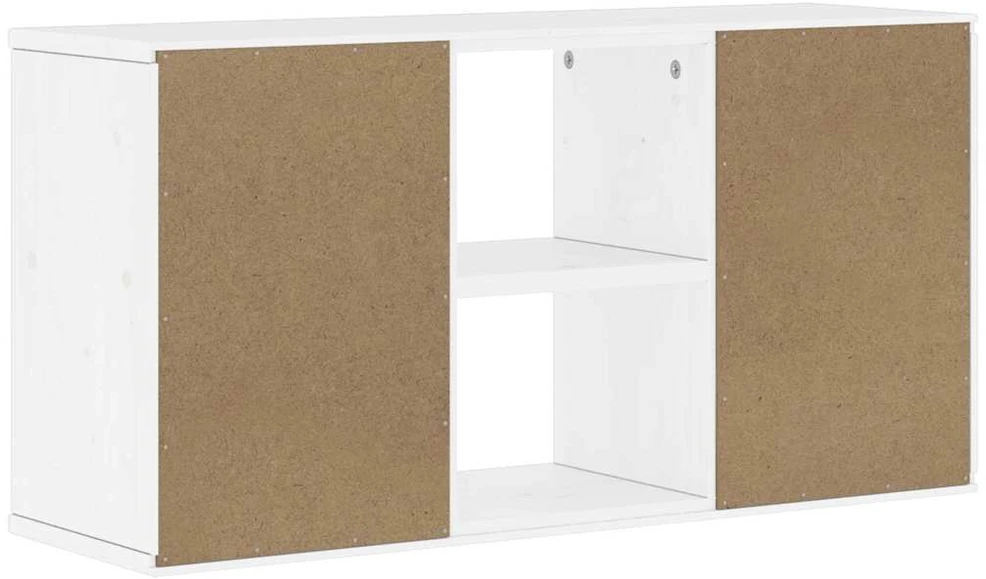 TV staliukas Televizoriaus spintelė, ODDA, balta, 79x24x40cm, pušies masyvas