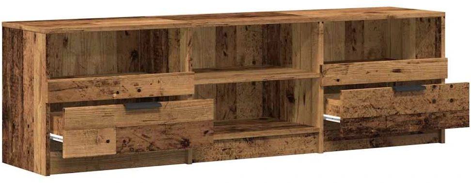 TV staliukas televizoriaus spintelė Old Wood 150x33,5x45 cm Engineered Wood