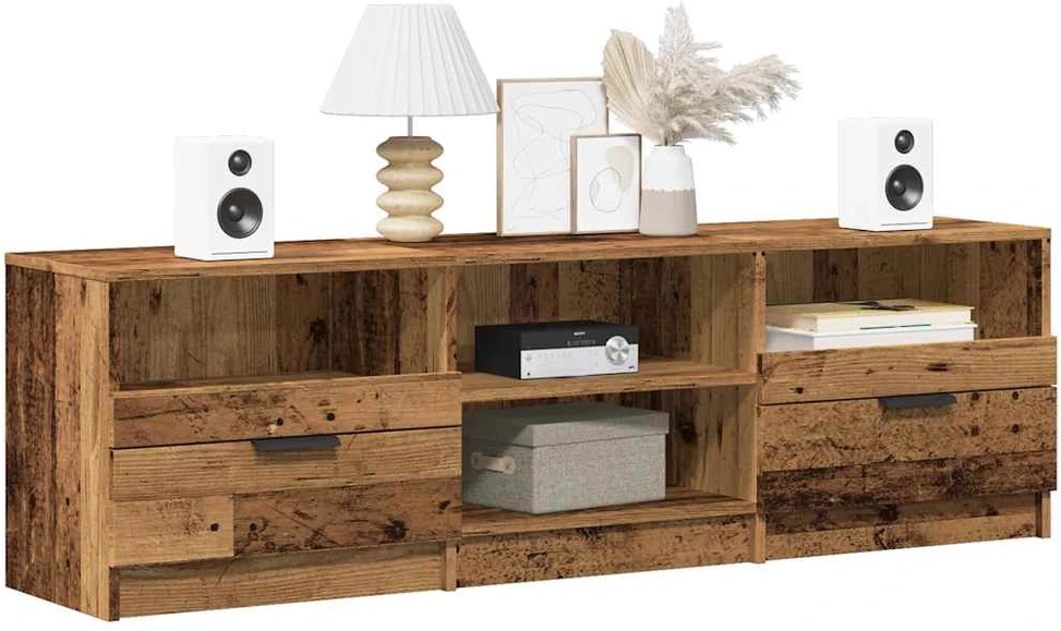 TV staliukas televizoriaus spintelė Old Wood 150x33,5x45 cm Engineered Wood