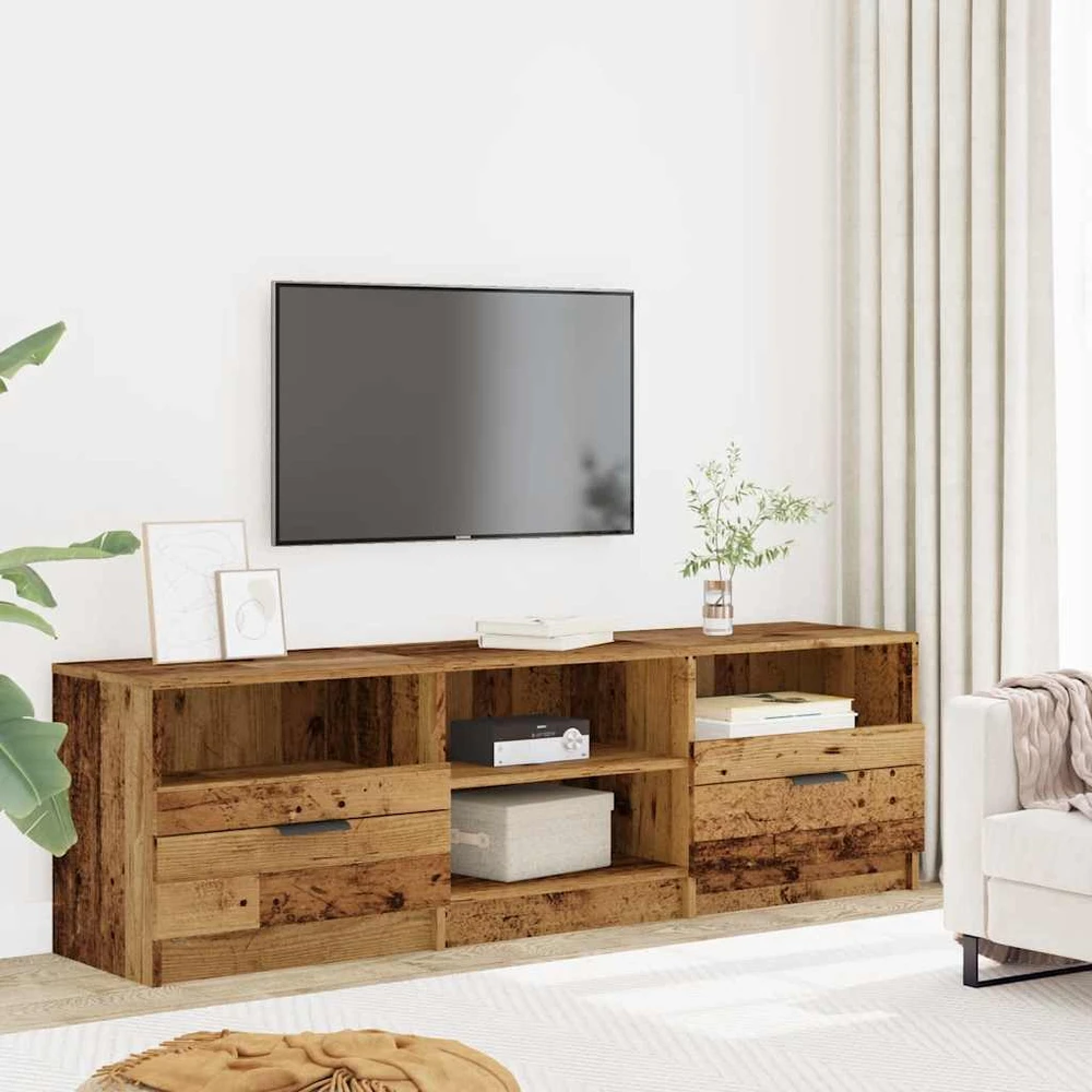 TV staliukas televizoriaus spintelė Old Wood 150x33,5x45 cm Engineered Wood