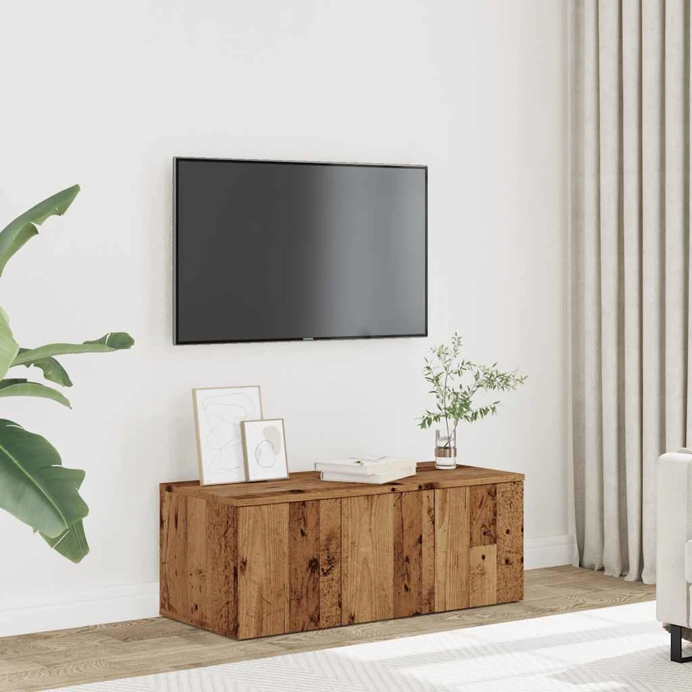 TV staliukas televizoriaus spintelė Old Wood 80x34x30 cm Engineered Wood