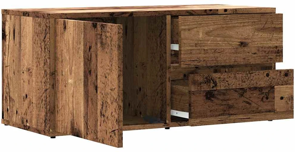 TV staliukas televizoriaus spintelė Old Wood 80x34x35,5 cm Engineered Wood