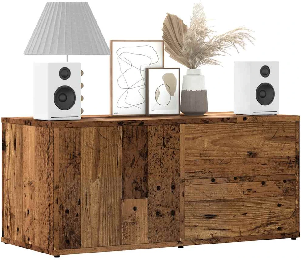 TV staliukas televizoriaus spintelė Old Wood 80x34x35,5 cm Engineered Wood