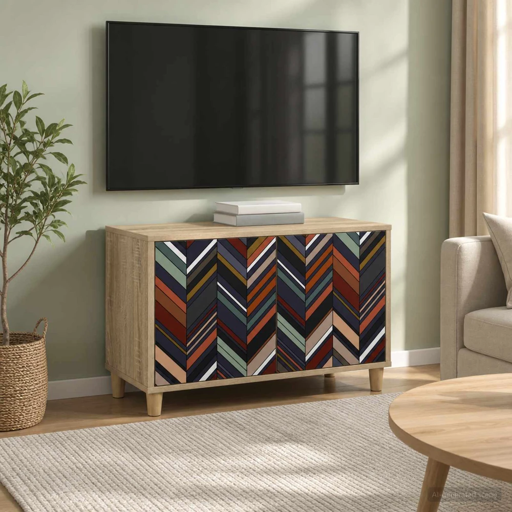TV staliukas Televizoriaus spintelė OMMEN 69 x 33 x 50 cm Sonoma ąžuolo