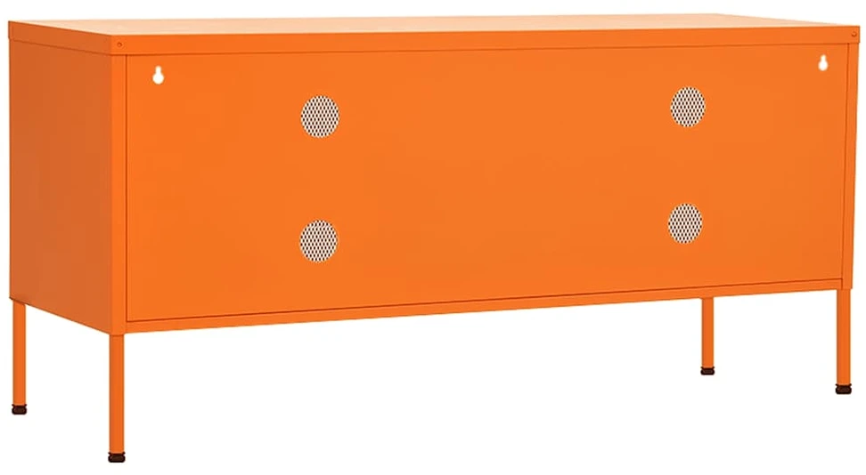 TV staliukas Televizoriaus spintelė, oranžinė, 105x35x50cm, plienas