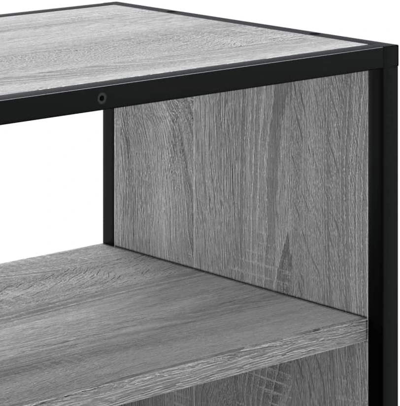 TV staliukas Televizoriaus spintelė, pilka, 100x31x39,5cm, mediena/metalas