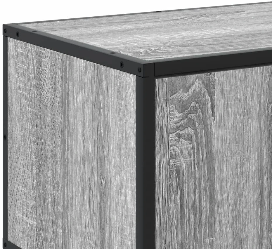 TV staliukas Televizoriaus spintelė, pilka, 100x35x41cm, mediena ir metalas
