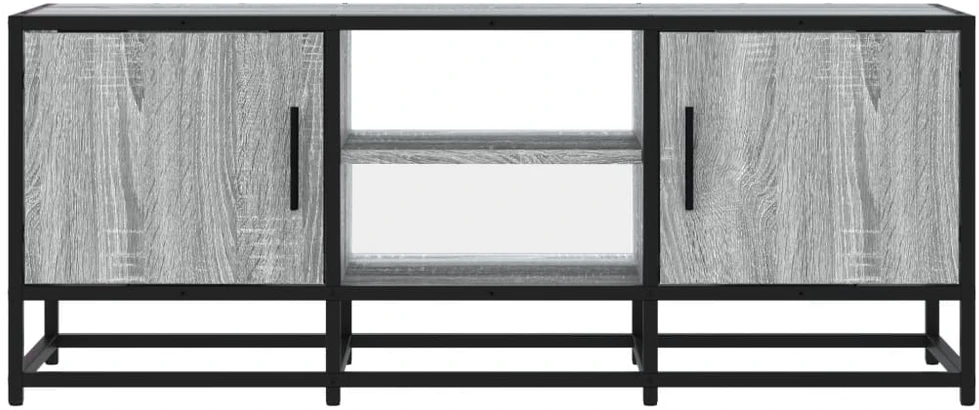 TV staliukas Televizoriaus spintelė, pilka, 100x35x41cm, mediena ir metalas
