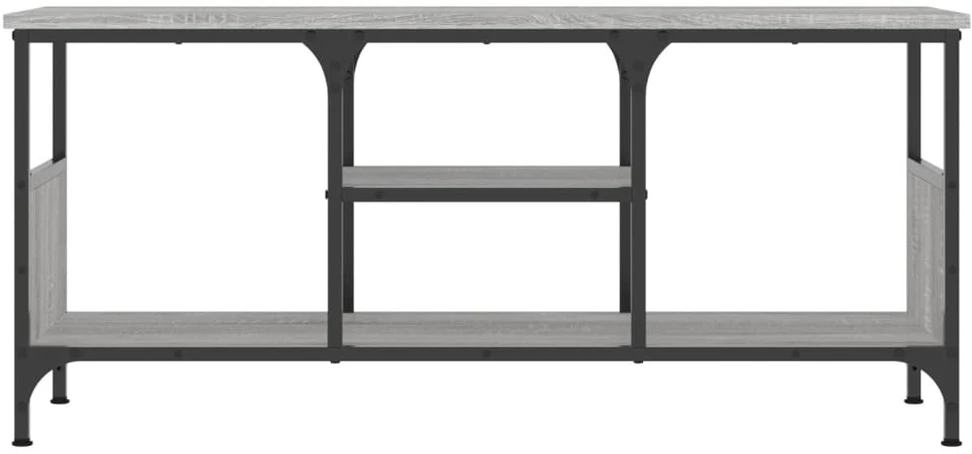TV staliukas Televizoriaus spintelė, pilka, 100x35x45cm, mediena ir geležis