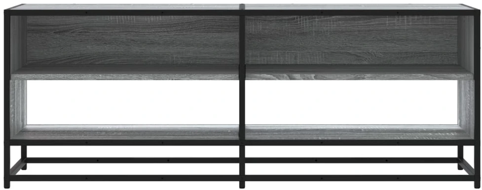 TV staliukas Televizoriaus spintelė, pilka, 120,5x40x46cm, mediena/metalas