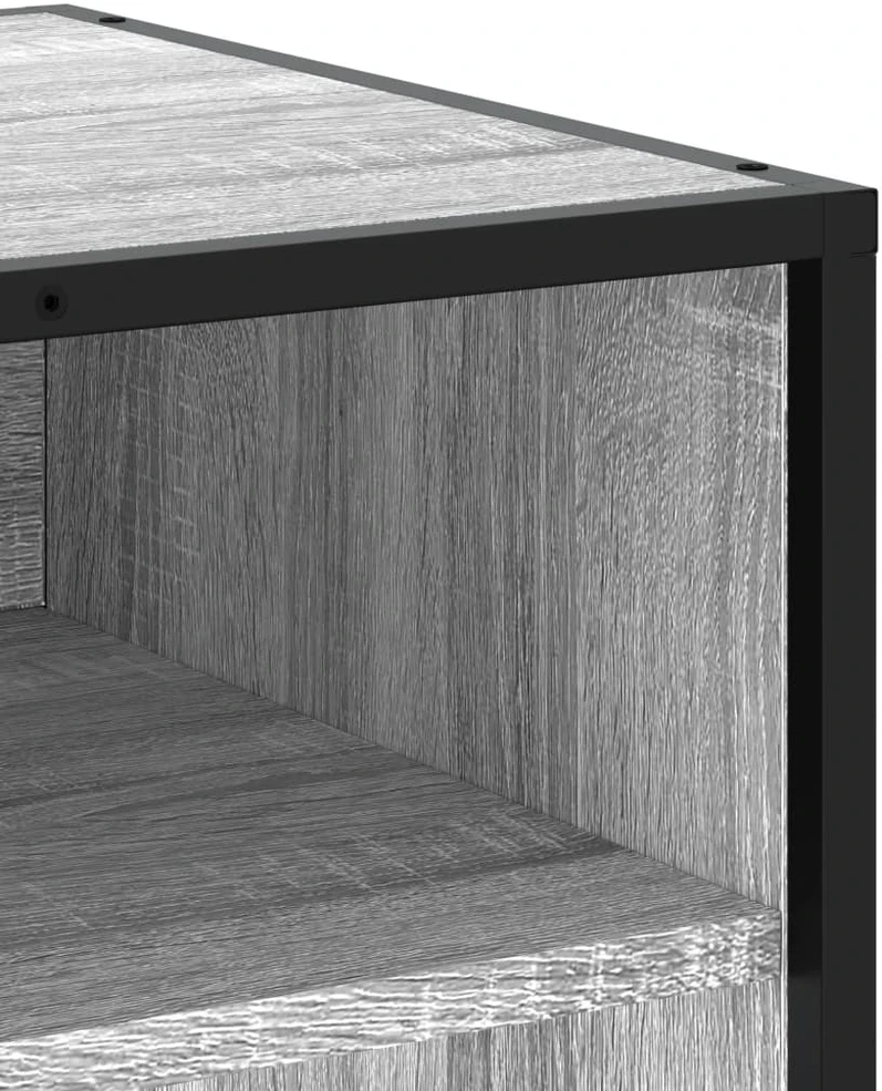 TV staliukas Televizoriaus spintelė, pilka, 120,5x40x46cm, mediena/metalas