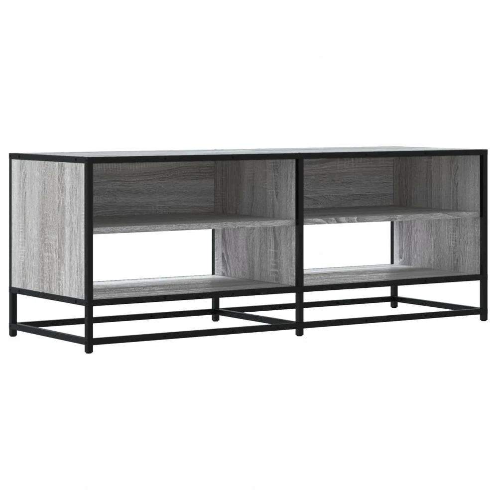 TV staliukas Televizoriaus spintelė, pilka, 120,5x40x46cm, mediena/metalas
