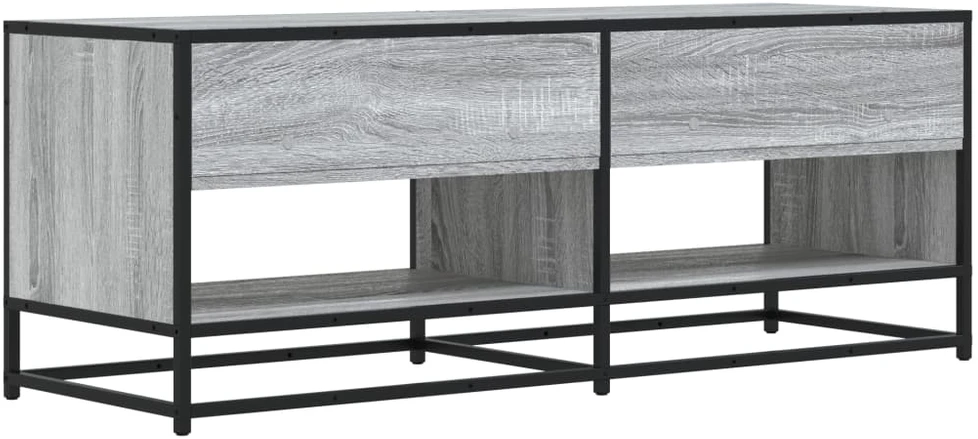 TV staliukas Televizoriaus spintelė, pilka, 120,5x40x46cm, mediena/metalas