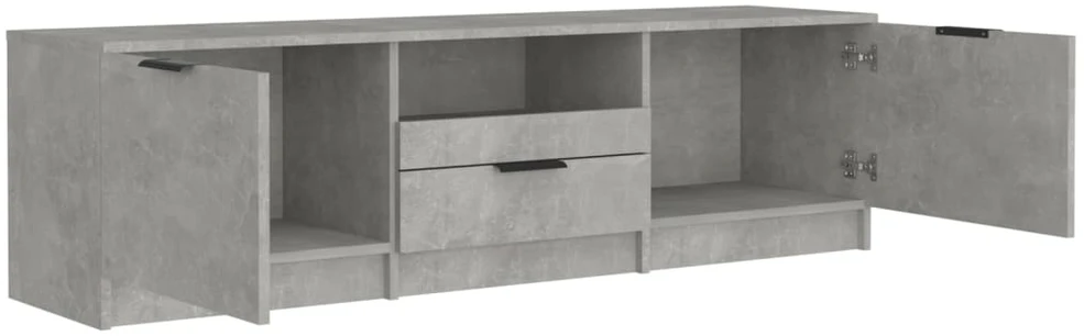 TV staliukas Televizoriaus spintelė, pilka, 140x35x40cm, apdirbta mediena