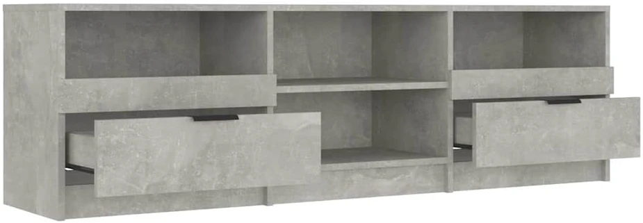 TV staliukas Televizoriaus spintelė, pilka, 150x33,5x45cm, apdirbta mediena