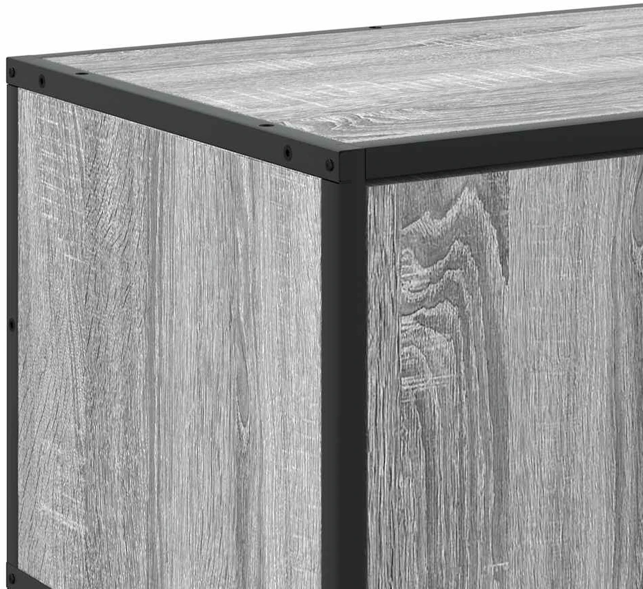 TV staliukas Televizoriaus spintelė, pilka, 150x35x41cm, mediena ir metalas