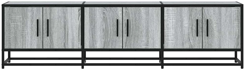TV staliukas Televizoriaus spintelė, pilka, 150x35x41cm, mediena ir metalas