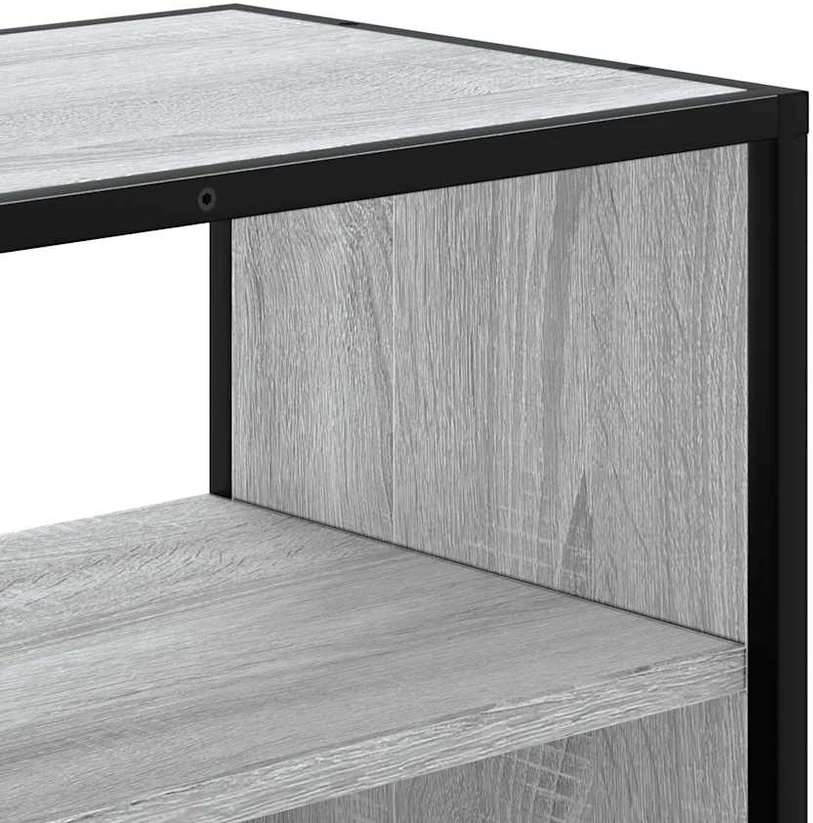 TV staliukas Televizoriaus spintelė, pilka, 60x31x39,5cm, mediena ir metalas