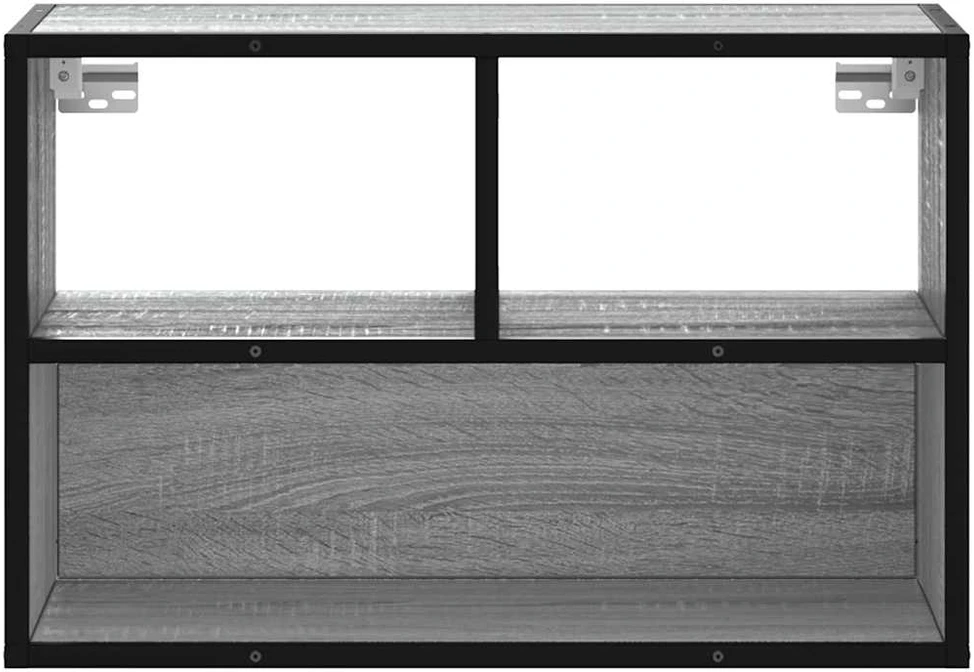TV staliukas Televizoriaus spintelė, pilka, 60x31x39,5cm, mediena ir metalas