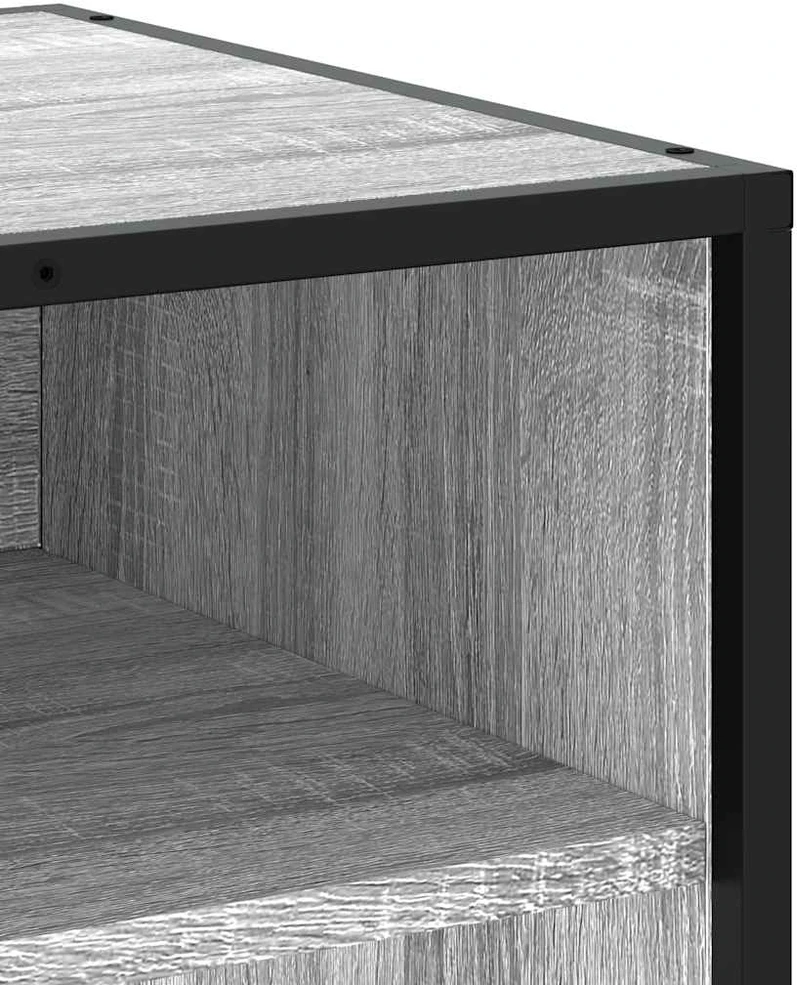 TV staliukas Televizoriaus spintelė, pilka, 61x40x46cm, mediena ir metalas