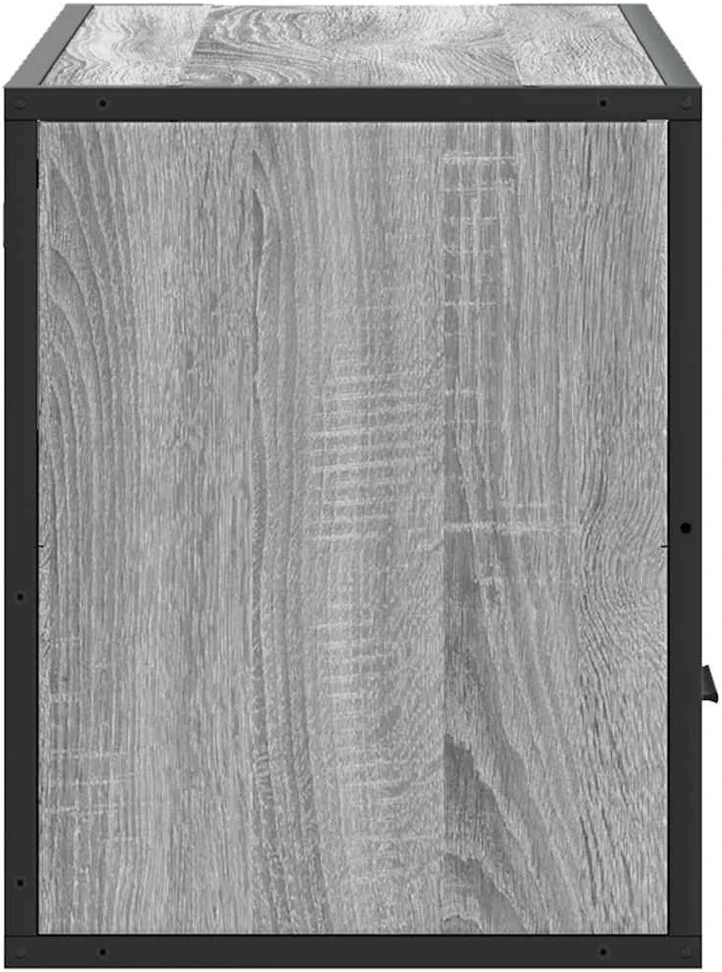 TV staliukas Televizoriaus spintelė, pilka, 80x31x39,5cm, mediena ir metalas