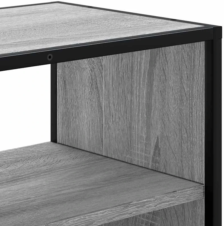 TV staliukas Televizoriaus spintelė, pilka, 80x31x39,5cm, mediena ir metalas