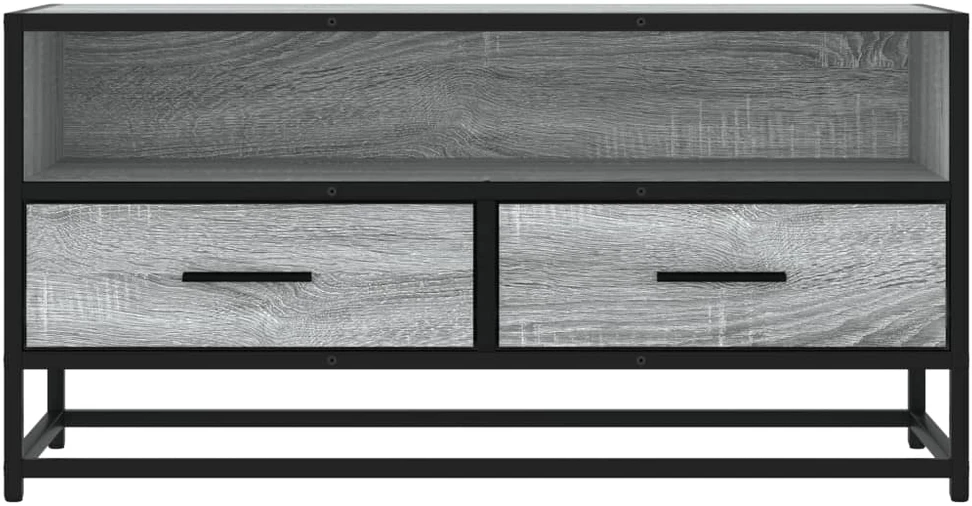 TV staliukas Televizoriaus spintelė, pilka, 80x34,5x40cm, mediena ir metalas