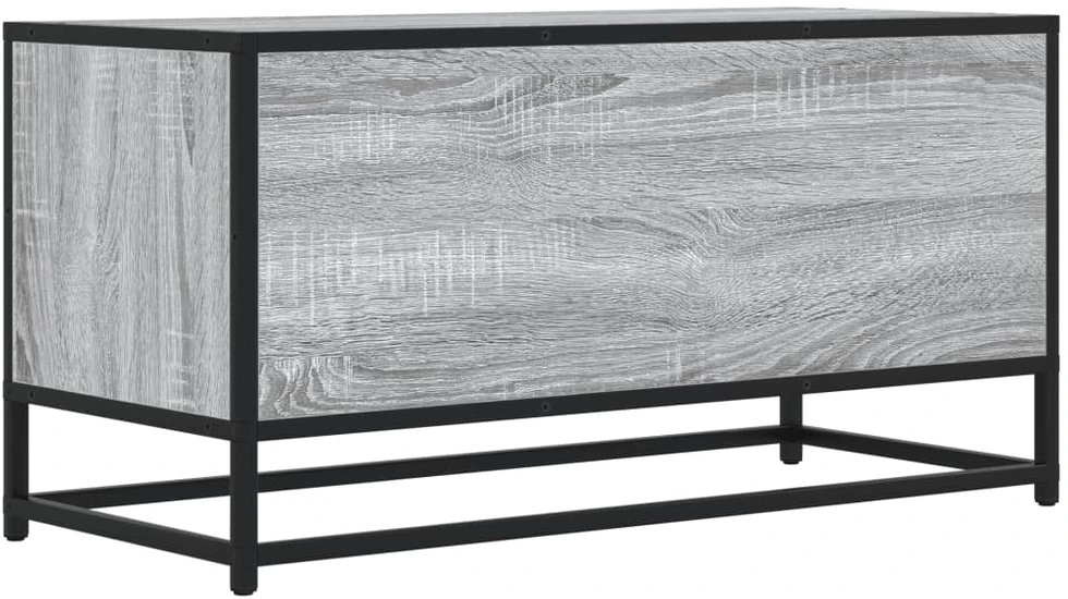 TV staliukas Televizoriaus spintelė, pilka, 80x34,5x40cm, mediena ir metalas