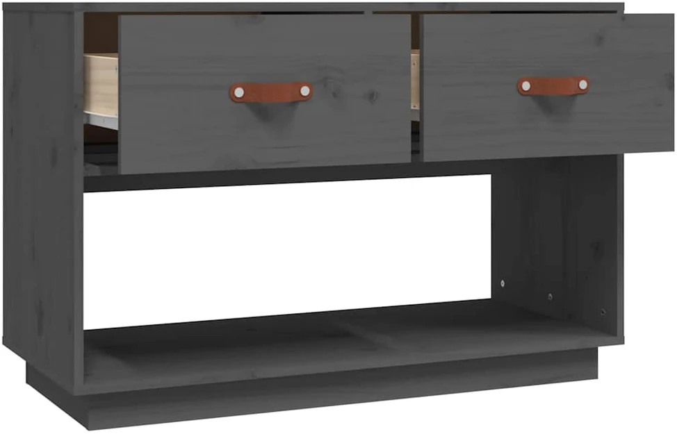 TV staliukas Televizoriaus spintelė, pilka, 90x40x60cm, pušies masyvas