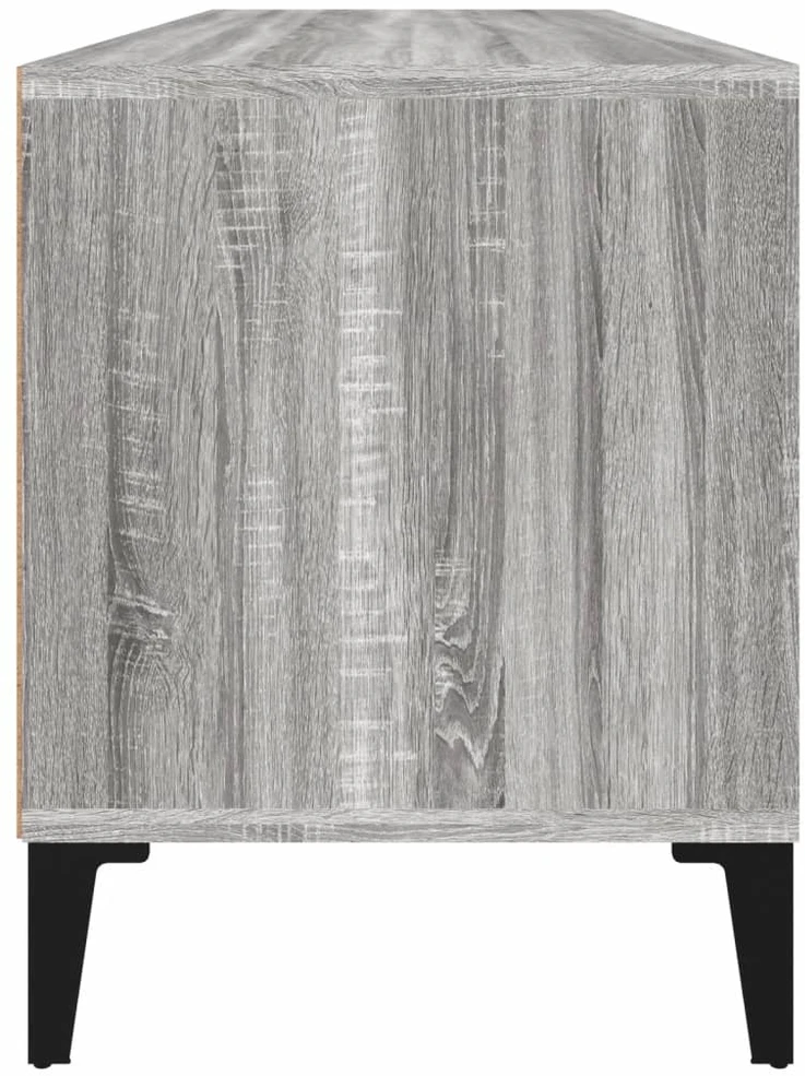 TV staliukas Televizoriaus spintelė, pilka ąžuolo, 100x34,5x44,5cm, mediena