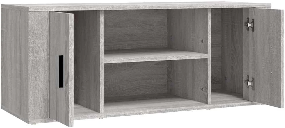 TV staliukas Televizoriaus spintelė, pilka ąžuolo, 100x35x40cm, mediena