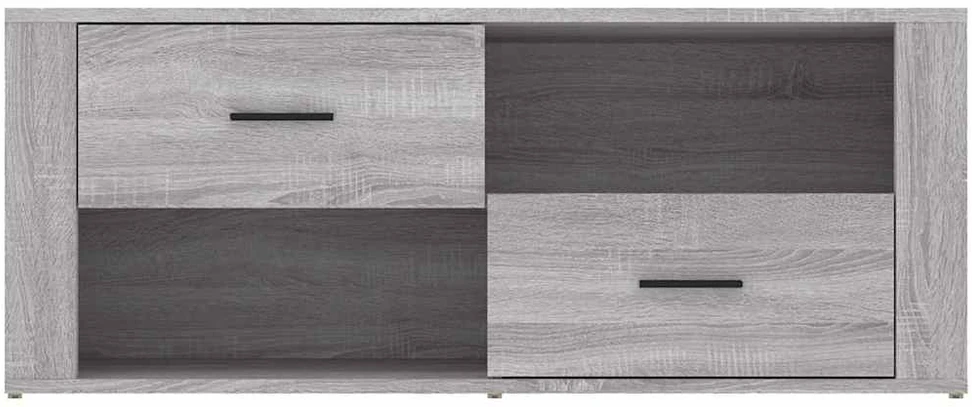 TV staliukas Televizoriaus spintelė, pilka ąžuolo, 100x35x40cm, mediena
