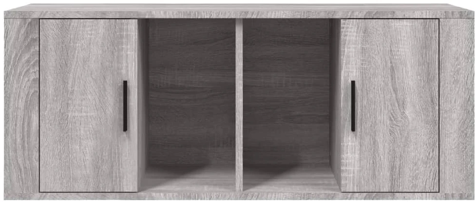 TV staliukas Televizoriaus spintelė, pilka ąžuolo, 100x35x40cm, mediena