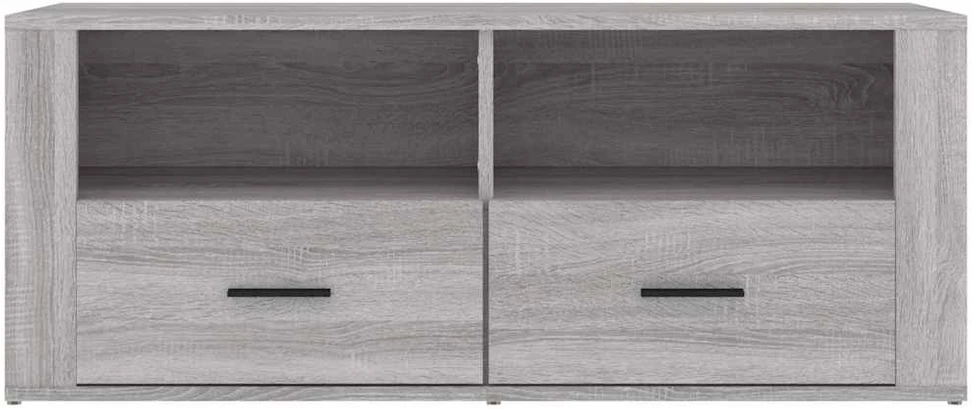 TV staliukas Televizoriaus spintelė, pilka ąžuolo, 100x35x40cm, mediena